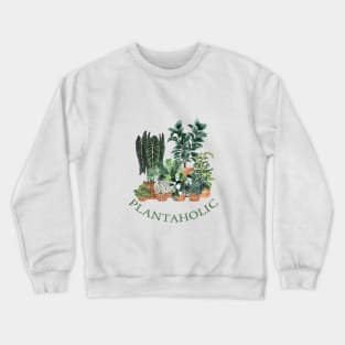 Plantaholic House Plants Illustration 3 Crewneck Sweatshirt